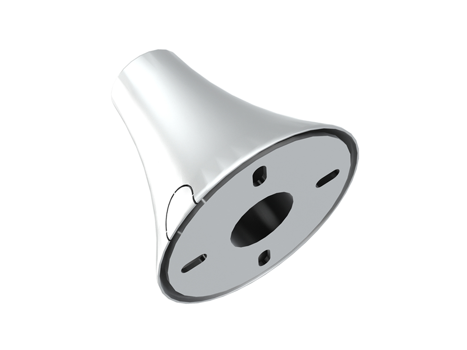 Boden Decken Befestigungsplatte, Chrom