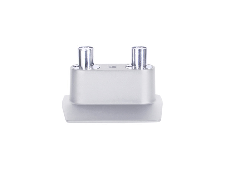 Duo Tischadapter Monitorarm, silber