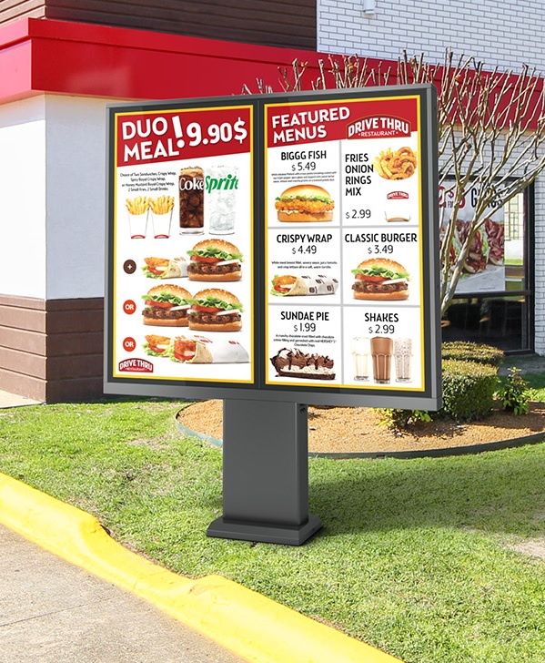 Outdoor Stele Portrait 2x55", Metall, Full Outdoor,