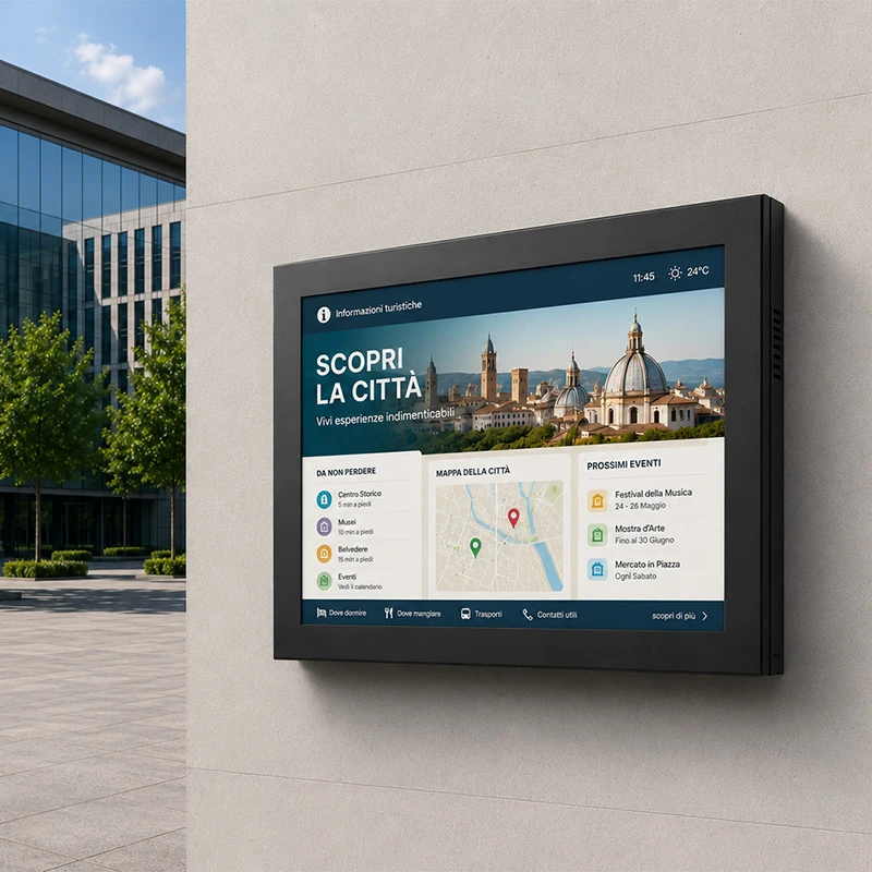 Monitorbox Landscape/Portrait, 55", schwarz