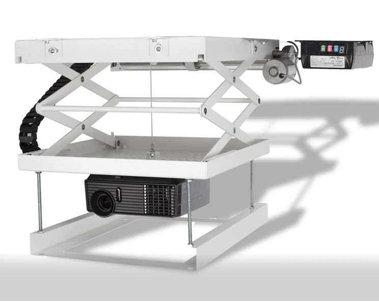 Beamer Lift, Deckenmontage, weiss, Metall