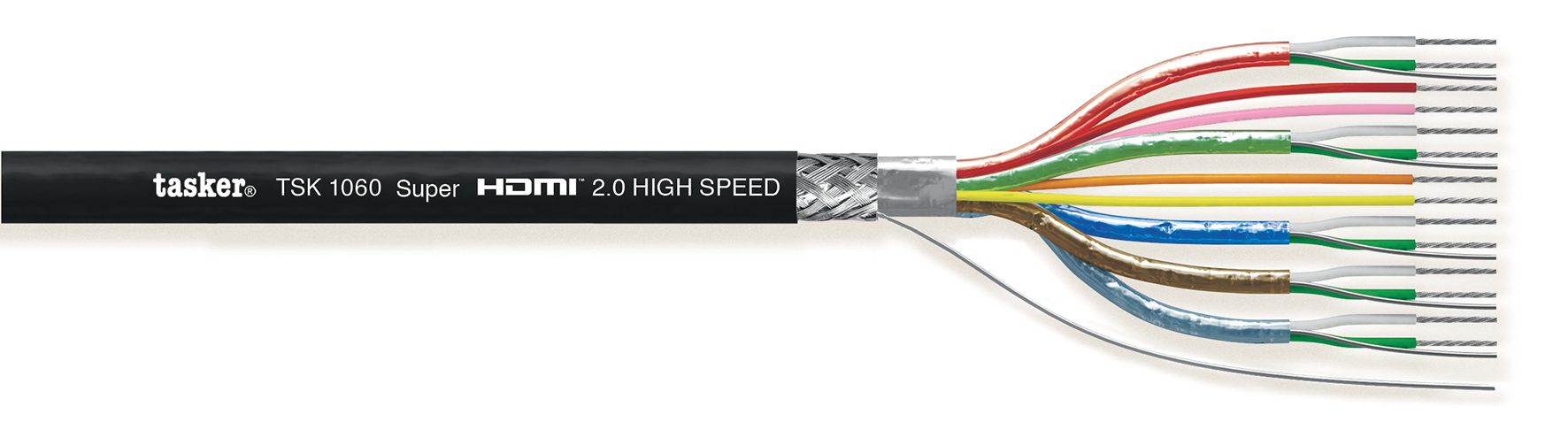 HDMI Cable, schwarz, 100m, PVC  2x0.14x5