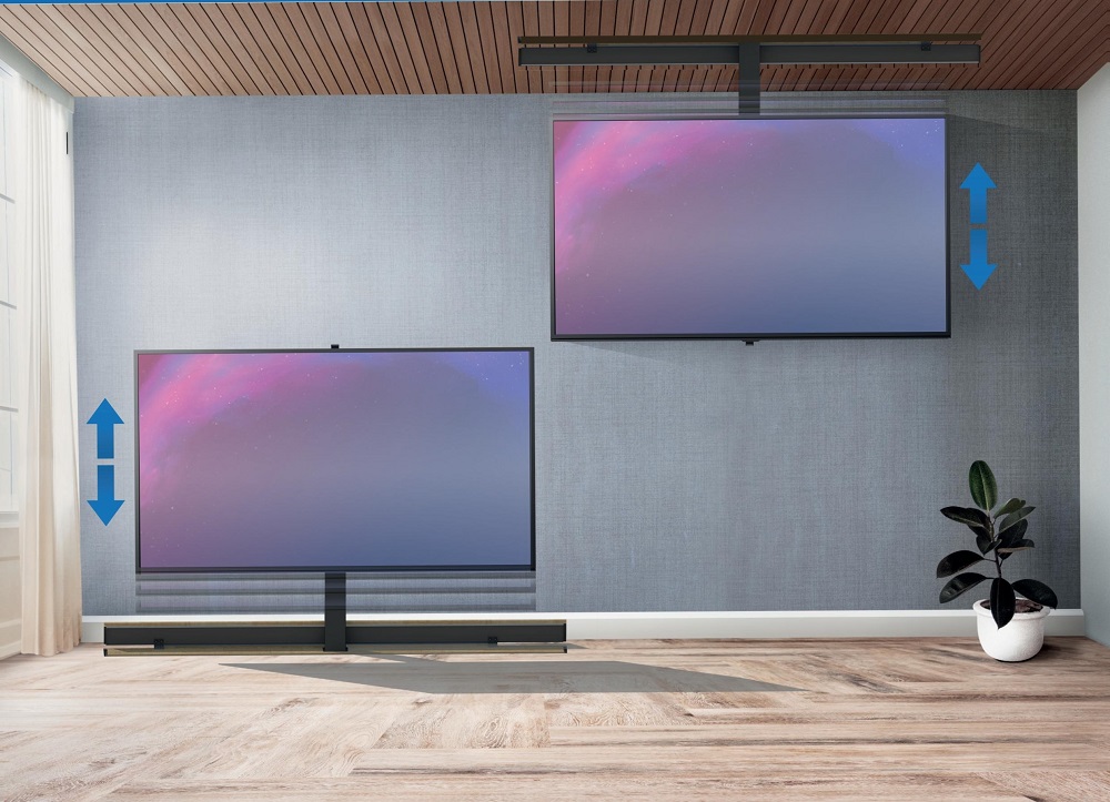 TV Lift Boden-Decke, Metall, max VESA 800x800