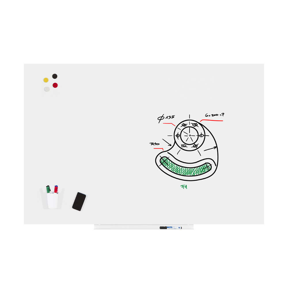 Skinwhiteboard, PE-beschichtet, weiss