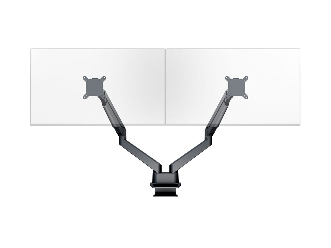 Monitorhalter Duo 32", Aluminium, schwarz